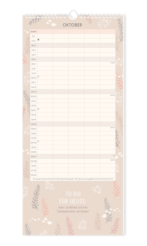 Familienplaner 2024 "Meer Zeit für uns"